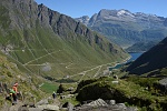 .....e siamo in vista della Diga di Morasco , in alto il Basodino